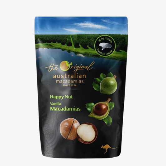 Hạt Mắc Ca Úc Vị Vani - Au Happy Nut Vanilla Macadamias